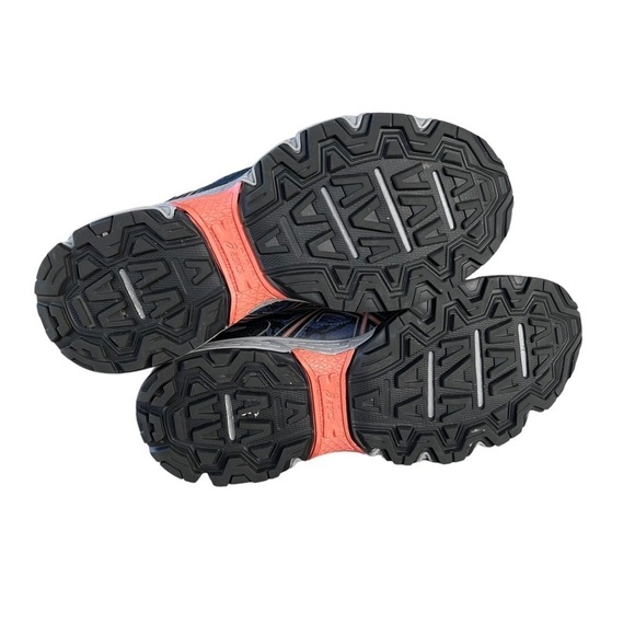 ASICS Gel-Venture 6 Rugged Trail Athletic Shoe Indigo Blue Black Coral Size 7.5 - Picture 6 of 11